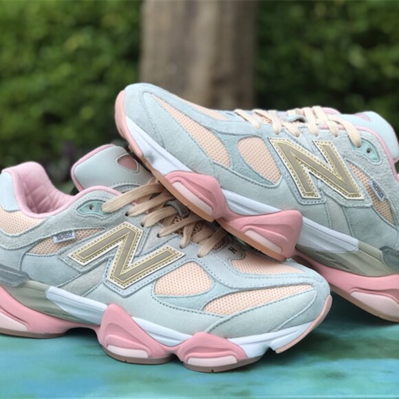 New Balance 9060 Light Blue and Pink Womens Casual Sneakers - Picture 9 of 15